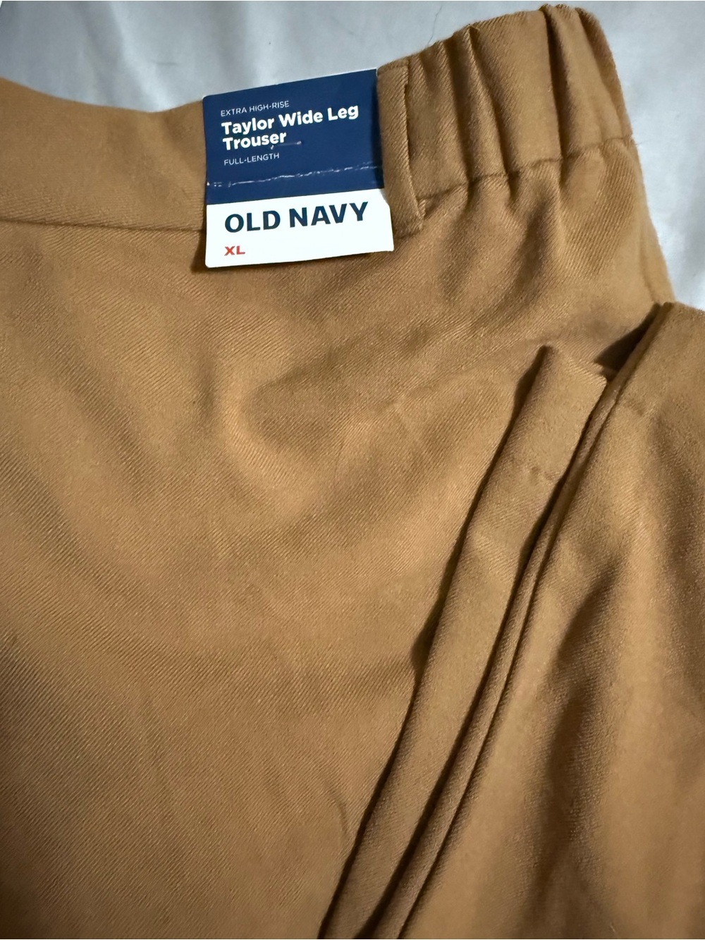 Old Navy Wide Leg Trouser - Camel Tan